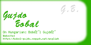 gujdo bobal business card